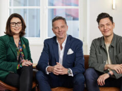 Tacsy startet neuen TikTok-Kanal für Volkswagen R Daniel Hoffmann (rechts) mit den weiteren Tacsy-Geschäftsführern Esther Busch und Patrick Graf von Faber-Castell (Foto: Tacsy GmbH)