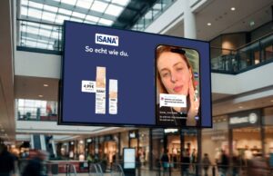 Rossmann baut creator-getriebene Markenführung weiter aus Rossmann-Kampagne im DOOH (Foto: Rossmann)