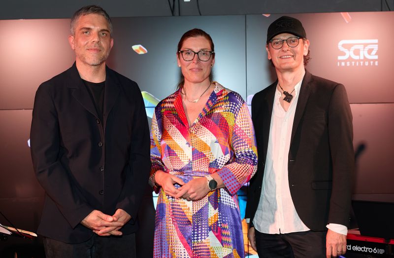 Falko Paul Eidner, Anja Hähle-Posselt und Chris Müller (von links, Foto: SAE Institute) Falko Paul Eidner, Anja Hähle-Posselt und Chris Müller (von links, Foto: SAE Institute)