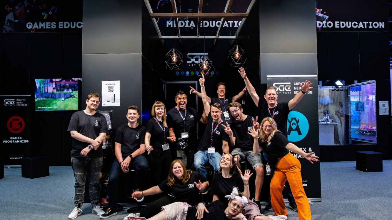 SAE Institute bei der gamescom 2024 (Foto: SAE Institute) SAE Institute bei der gamescom 2024 (Foto: SAE Institute)