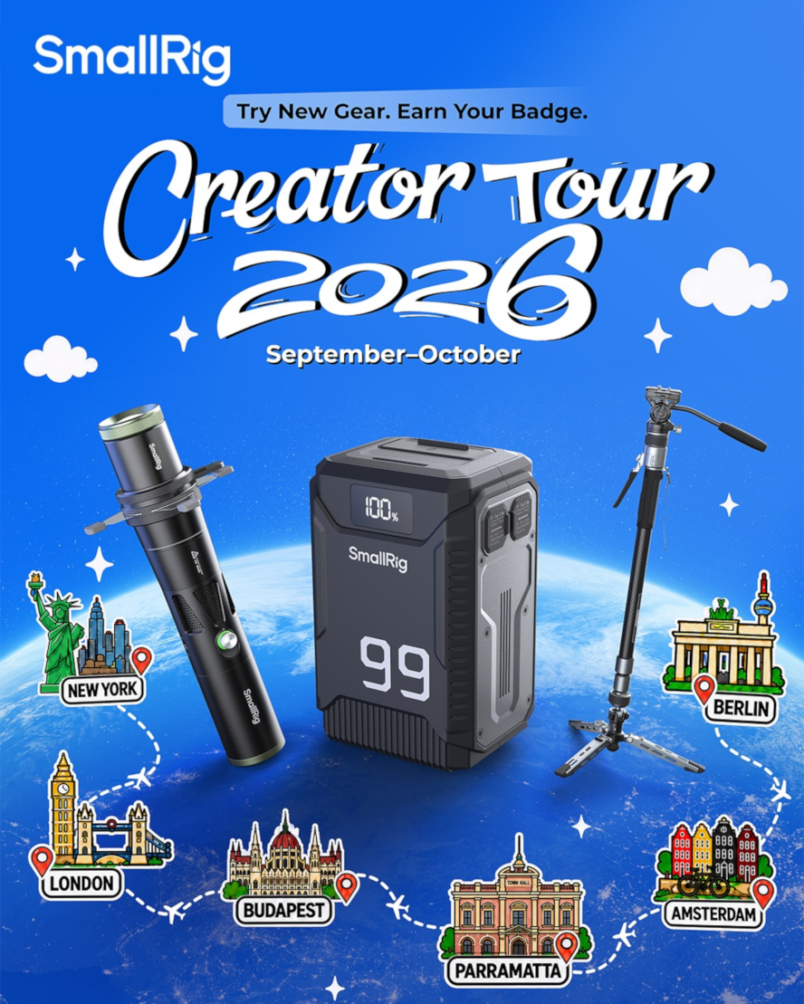 SmallRig startet Creator Tour 2026 in Berlin (Visual: SmallRig) SmallRig startet Creator Tour 2026 in Berlin (Visual: SmallRig)