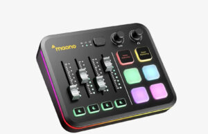 Maono präsentiert G3 Audio Mixer für Streamer und Creator Der G3 Audio Mixer in Schwarz (Foto: Maono)