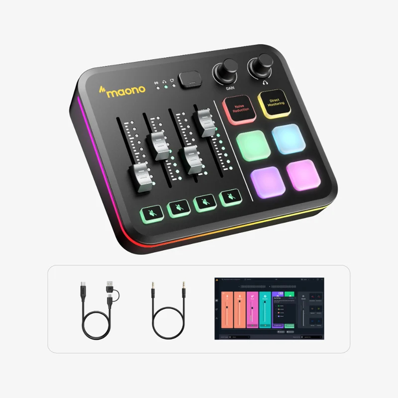 Der G3 Audio Mixer in Schwarz (Foto: Maono) Der G3 Audio Mixer in Schwarz (Foto: Maono)