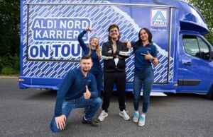 Aldi Nord schickt Ryko, Rosemondy und Showtime auf Karrieretour Aldi Nord und Dentsu Creative schicken Creator auf Karrieretour (Fotos: Aldi Nord)